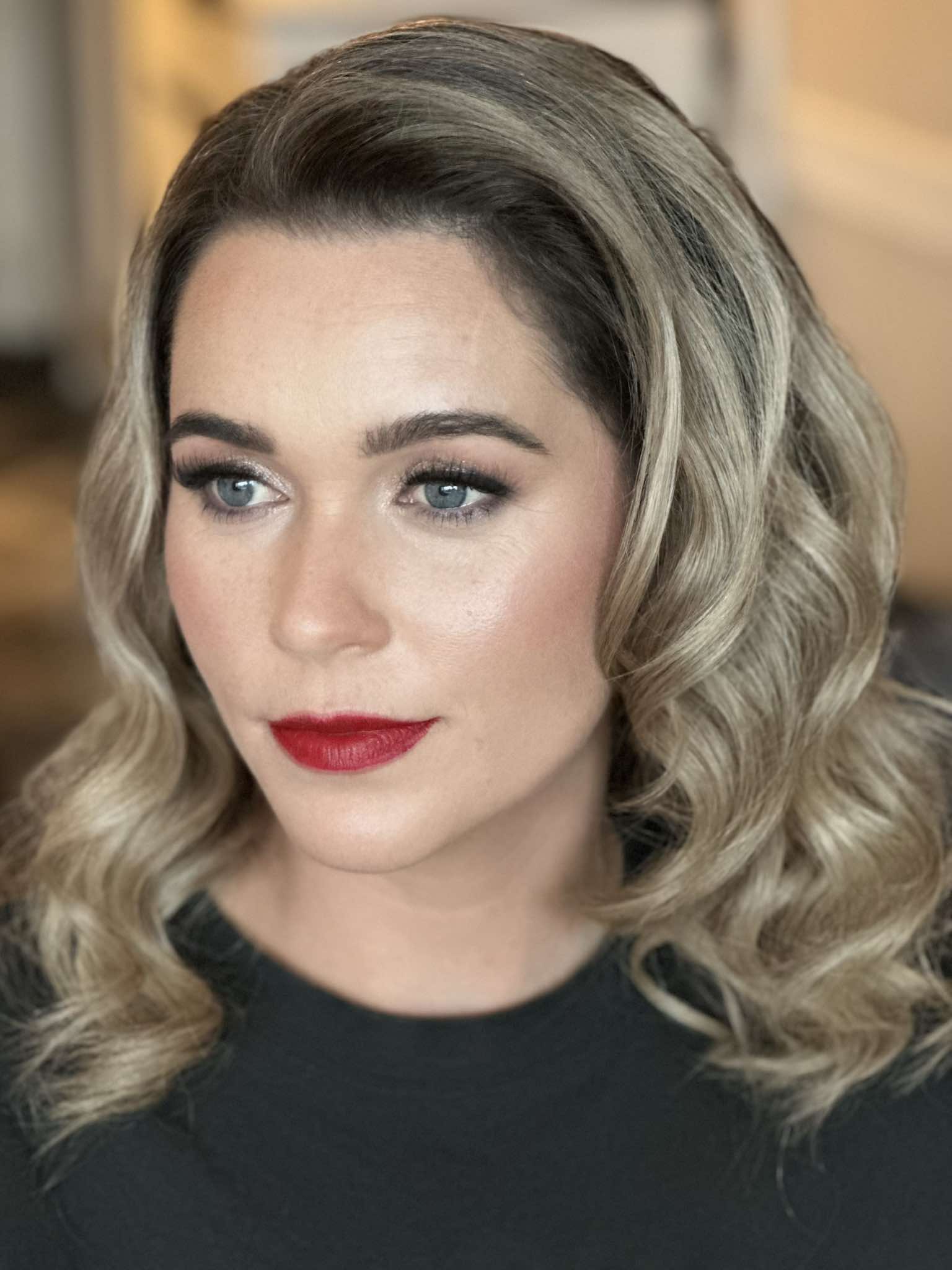A diverse range of models of different ages showcasing beautiful, naturally glowing makeup. The models, including young adults, middle-aged individuals, and sen